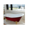 Ванна чугунная MAGLIEZZA Gracia 170х80 (экран красный,ножки белый). Фото