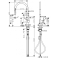 Кухонный смеситель однорычажный, 210, с вытяжным душем, 2jet Hansgrohe 72800670, матовый черный. Фото