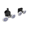 Душевой уголок BLACK & WHITE Stellar Wind Black S801 1000. Фото