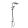 Душевая система Showerpipe 230 1jet Hansgrohe Vernis Shape Reno 26282670 черный. Фото