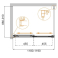 Душевой угол CEZARES Tandem Soft TANDEM-SOFT-AH-2-120/90-P-Cr-R. Фото