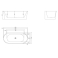 Ванна акриловая пристенная BELBAGNO BB409-1500-800. Фото