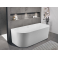 Ванна акриловая пристенная матовая BELBAGNO BB412-1700-800-MATT. Фото